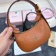 Brown Casual Simplicity Letter Zipper Bags