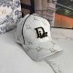 White Casual Street Letter Embroidered Hat