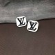 White Daily Simplicity Letter Patchwork Earrings