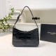 Black Daily Simplicity Letter Patchwork Zipper Bags