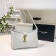 White Daily Simplicity Letter Patchwork Zipper Bags