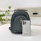 Black Gray Street Daily Letter Zipper Bags