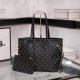 Black Casual Street Letter Patchwork Bags