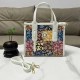 White Vintage Geometric Patchwork Bags