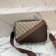 Brown Street Daily Letter Patchwork Zipper Bags