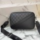 Black Street Daily Letter Patchwork Zipper Bags