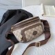 Khaki Street Daily Letter Patchwork Zipper Bags
