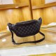 Black Street Daily Plaid Patchwork Zipper Bags