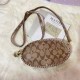 Khaki Street Daily Geometric Zipper Bags