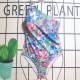 Blue Sexy Vacation Print Patchwork Swimwears