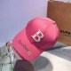 Rose Red Street Simplicity Letter Embroidered Hat