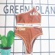 Brown Sexy Print Letter Swimwears
