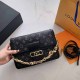 Black Casual Street Letter Chains Bags(Without Box)