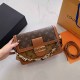 Brown Casual Street Letter Chains Bags(Without Box)