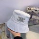 Baby Blue Casual Street Geometric Rhinestone Hat