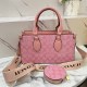 Pink Street Elegant Geometric Zipper Bags