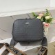 Black Casual Simplicity Letter Zipper Bags