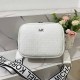 White Casual Simplicity Letter Zipper Bags