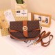 Brown Casual Daily Letter Patchwork Bags
