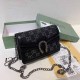 Black Street Letter Patchwork Chains Bags