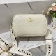 Cream White Casual Simplicity Letter Zipper Bags