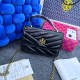 Black Daily Simplicity Letter Patchwork Bags