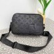 Matte Black Street Simplicity Letter Zipper Bags