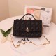 Black Daily Simplicity Letter Chains Bags