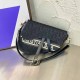 Black Street Vintage Letter Patchwork Bags