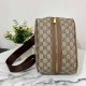 Khaki Street Letter Zipper Bags