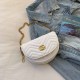 White Casual Simplicity Letter Chains Bags