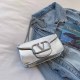 Silver Casual Simplicity Letter Chains Rhinestone Bags