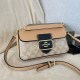 Khaki Street Simplicity Letter Patchwork Bags