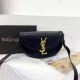 Black Daily Simplicity Letter Patchwork Bags