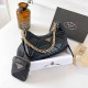Black Casual Simplicity Letter Chains Zipper Bags