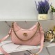 Pink Casual Simplicity Letter Chains Zipper Bags