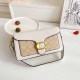 White Khaki Street Simplicity Geometric Patchwork Bags