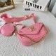 Pink Daily Simplicity Letter Patchwork Chains Bags