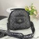 Black Casual Street Letter Zipper Bags
