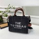 Black Street Simplicity Letter Embroidered Zipper Bags