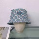 Blue Casual Letter Patchwork Hat