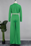 Pink Casual Solid Patchwork Turn-back Collar Long Sleeve Three Pieces