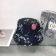 Black Street Floral Patchwork Letter Hat