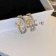 Silver Street Simplicity Geometric Rhinestone Earrings