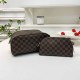 Deep Coffee Street Simplicity Letter Zipper Bags