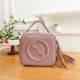 Pink Casual Simplicity Letter Tassel Zipper Bags