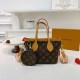 Brown Vintage Letter Patchwork Zipper Bags