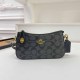 Black Casual Simplicity Letter Zipper Bags
