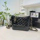 Black Casual Simplicity Patchwork Chains Zipper Bags
