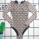 Light Coffee Sexy Letter Patchwork Swimwears
